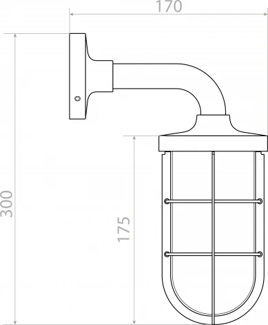 Настенный фонарь уличный Covali WL-59854 (220V, IP54)