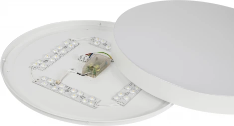 Потолочный светильник круглый светодиодный с пультом и регулировкой цветовой температуры ЭРА Relict 48 Pult SPB-6-60-RC WH (220V, круглые)