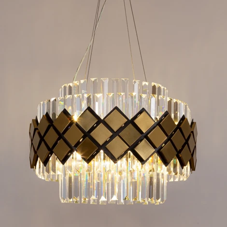 Подвесная люстра каскадная Arte Lamp Amelia A1039SP-10BK (220V, на тросе)