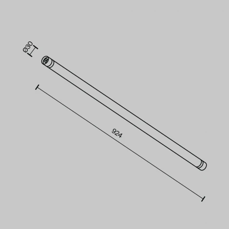 Соединитель для модульной системы Shelf 924мм Maytoni Accessories for system Shelf CA011-L900-B