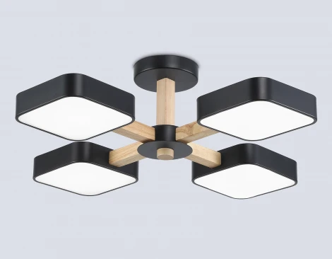 Потолочная люстра светодиодная на штанге с регулировкой цветовой температуры Ambrella COMFORT FL4880 (220V)