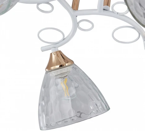 Потолочная люстра на штанге Arte Milano AMALFI-321395 321395/5A WH+FG (220V)