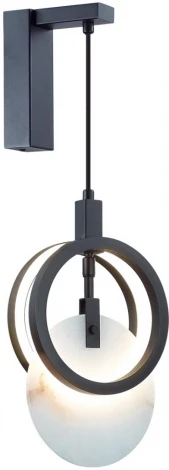 Настенный светильник Odeon Light Mercury 5422/17WL черный/металл/алебастр LED 17W 3000K (220V)