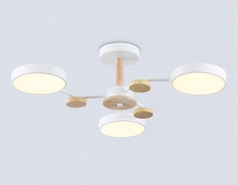 Потолочная люстра светодиодная на штанге с регулировкой цветовой температуры Ambrella COMFORT FL4855 (220V)