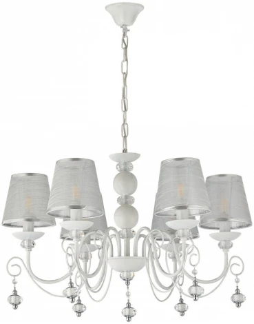Подвесная люстра Arte Milano AM347620 347620/6 WT+SL (220V, подвески, на цепи)