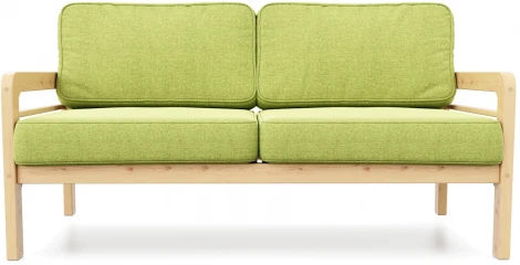Диван Arsko прямой Бергер Б сосна рогожка зеленая