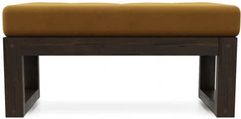 Банкетка Arsko Амбер венге горчичный велюр