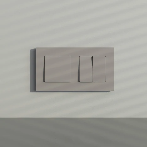 Рамка на 2 поста Slab (дымчатый софт) Werkel W0022917 (a071621)