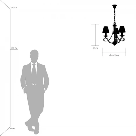 Подвесная люстра Osgona Riccio 705032 (220V, на цепи)