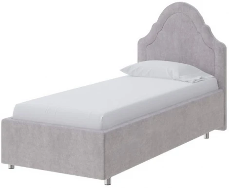 PROxSON Кровать Эльза (Ткань: Велюр Лофти Серый) 90x190