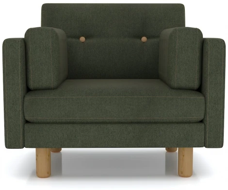 Кресло Arsko Ингвар зеленый велюр