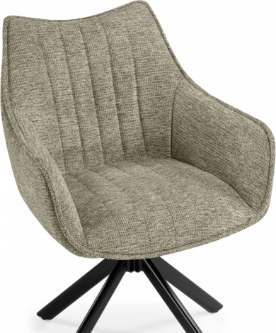 Стул на металлокаркасе Woodville Denever beige / black арт.15837