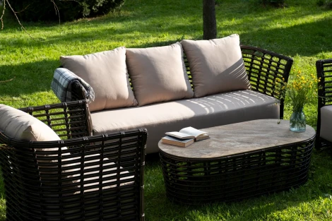 "Валенсия" лаунж-зона из искусственного ротанга, цвет бронзовый 4SIS арт.УТ-00007652