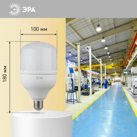 Лампочка светодиодная E27 30W ЭРА LED POWER T100-30W-4000-E27