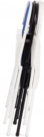 Стул складной FOLDER (mod. 3022G) / 2 шт. в упаковке (Металл,Экокожа /Белый,Белый)