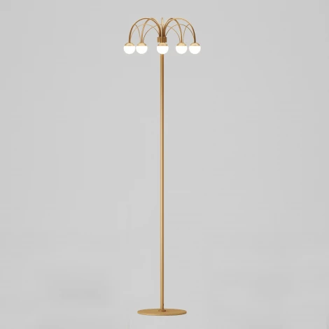 Торшер светодиодный с выключателем шарики Eurosvet Ragno 90194 золото (a070273) (регулировка яркости, 220V, шарики)