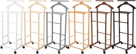 Вешалка костюмная на колесах В 22Н белый от фабрики Mebelik