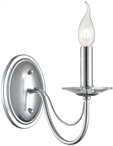 Бра Lumion Incanto 8034/1W металл/стекло, хром/прозрачный E14 1*40W 220V (подсвечник, свеча)