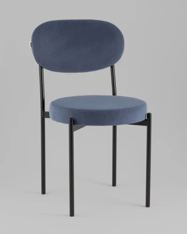 Стул Бриф Original N велюр пыльно-синий Stool Group УТ000042645