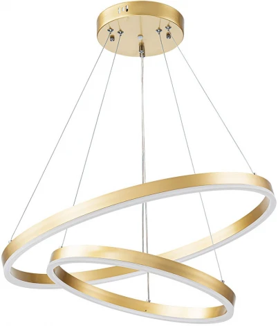 Подвесной светильник ярусный Arte Lamp Siren A2548SP-75GO (LED, 220V, на тросе, кольцо)