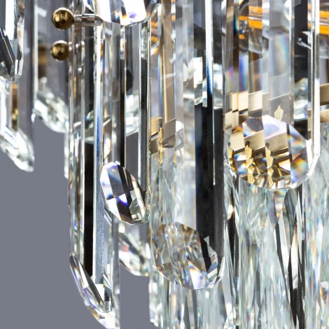 Подвесная люстра каскадная Divinare Bellatrix 3510/17 LM-11 (220V, хрусталь, на тросе)