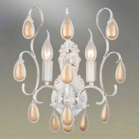 Бра Omnilux Agrigento OML-74501-02 (220V, подвески, подсвечник, свеча, лепестки)