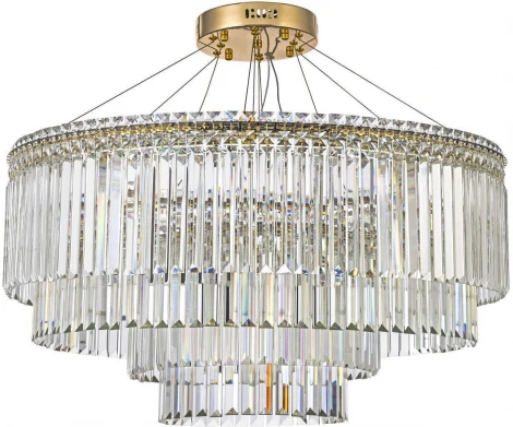 Подвесная люстра Arti Lampadari Ovindoli Ovindoli L 1.5.80+40.101 G (LED, 220V, на тросе, круглые)