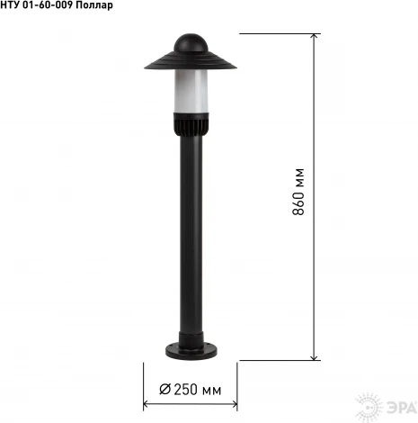 Наземный светильник ЭРА НТУ 01-60-009 (220V, IP54)