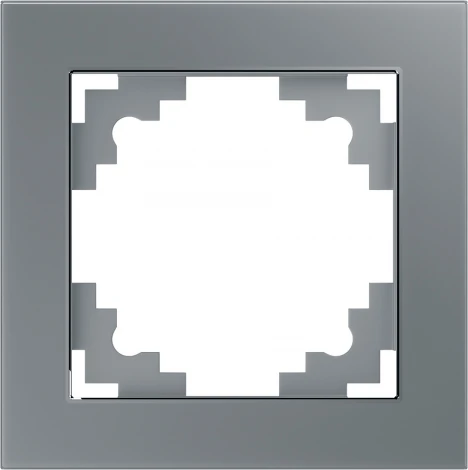 Рамка на 1 пост (серебро) Stekker Катрин 39531