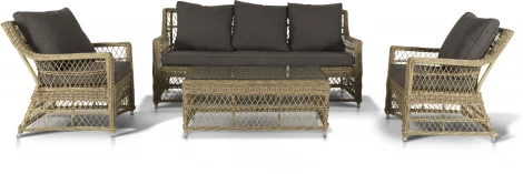 "Гранд Латте" кресло из искусственного ротанга, цвет соломенный 4SIS арт.УТ-00000502