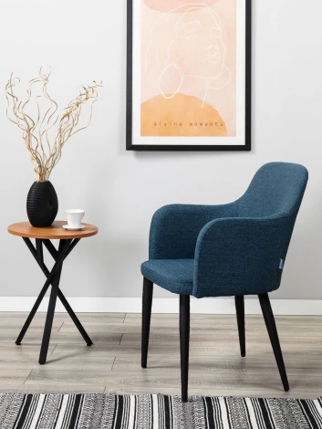 Стул R-Home Ledger Сканди Блю/венге