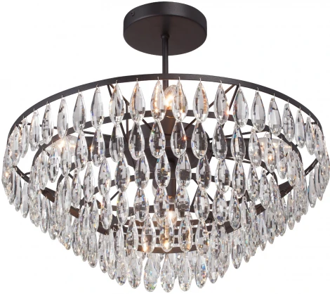 Потолочная люстра на штанге Vitaluce V5352-1/5PL, 5xE14 макс. 40Вт (220V, хрусталь)