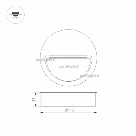 Встраиваемый точечный светильник Arlight LTD-TRAIL 029962 (LED, 220V, круглые, IP65)