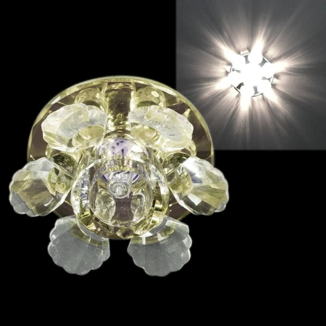 Встраиваемый точечный светильник Sneha 2022/B G9 CR+YL (220V, круглые)