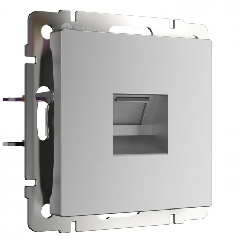 Телефонная розетка RJ-11 Werkel W1182006 (серебряный)