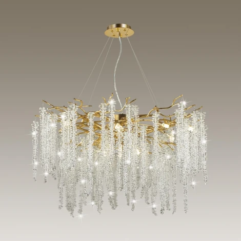 Подвесная люстра большая Banche 5005/14 (220V, подвески, на тросе, ветки)