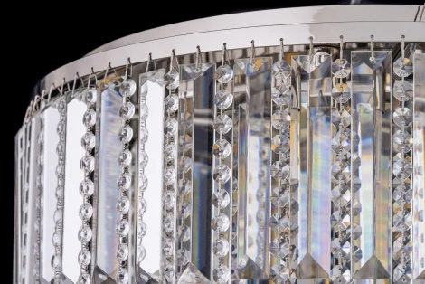 Подвесная люстра Arti Lampadari Milano E 1.5.D50.505 N (220V, хрусталь, на тросе, круглые)