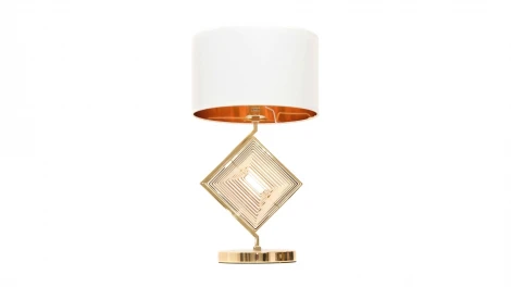 Интерьерная настольная лампа Lumina Deco Fabi LDT 5529 F.GD+WT