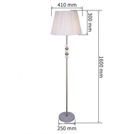 Торшер Reluce 02063-0.6-01 WH-CR