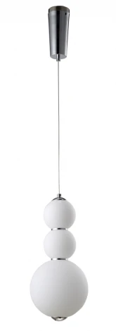 Подвесной светильник Crystal Lux DESI SP3 CHROME/WHITE (LED, 220V, на проводе, шарики)