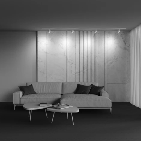 Трековый светильник однофазный 220V Maytoni Polar TR088-1-GX53-W (круглые)