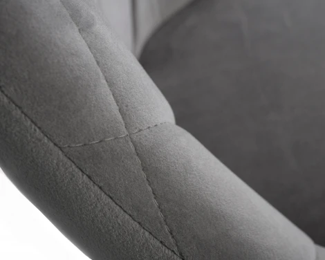 Набор 2 шт Стул барный DOBRIN LOGAN BLACK (серый велюр (MJ9-75))