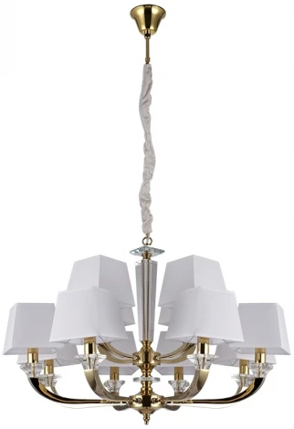 Подвесная люстра Newport 11400 11408+4/C gold (220V, на цепи)