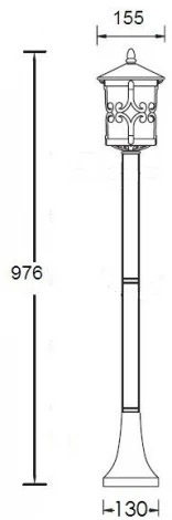 Наземный фонарь Oasis Light FRANKFURT 15856 Gb (220V, IP44)