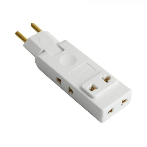 Разветвитель сетевой 4-х местный без заземления (белый) Stekker 50069
