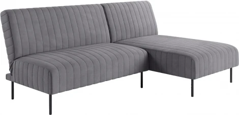 Baccara диван-кровать с шезлонгом, без подлокотников, бархат 03 Top Concept арт.22292