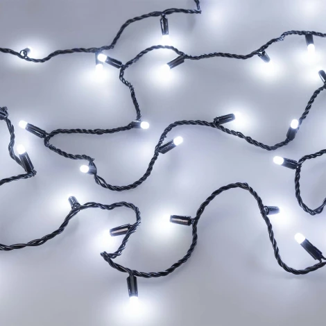 Светодиодная гирлянда ARD-STRING-CLASSIC-10000-BLACK-100LED-MILK-STD White (230V, 7W) (IP65)