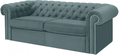 Диван Chesterfield ОГОГО (арт.344643), (Ткань/Бирюзовый)