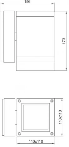 Архитектурная подсветка Oasis Light TUBE 6055 R (220V, IP44)