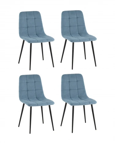 Стул Одди Original велюр пыльно-синий 4 шт. Stool Group УТ000042284
